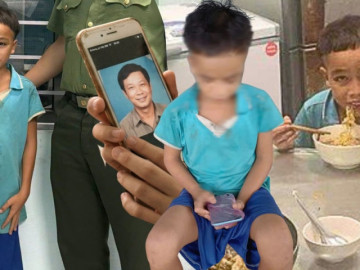 Bé 13 tuổi đi bộ 100km tìm mẹ, mang theo điện thoại có ảnh cha mới mất