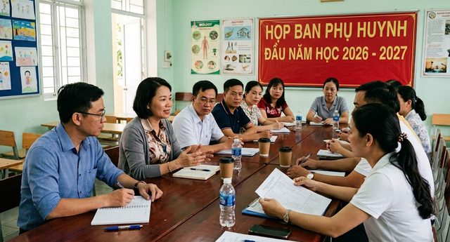 Theo quy định, nhiều khoản Ban phụ huynh không được thu đầu năm học phục vụ trực tiếp cho nhà trường và giáo viên. Ảnh minh họa: AI