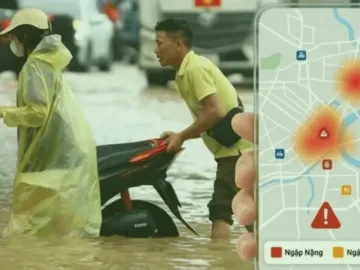 Người dân dễ dàng tra cứu điểm ngập qua iHanoi