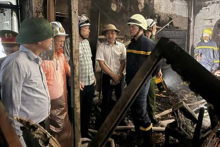 Hiện trường vụ cháy.