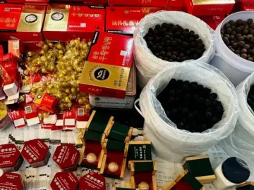 Thu giữ 10.000 hộp An Cung giả làm từ bột mì, hóa chất với giá 105.000 đồng/hộp