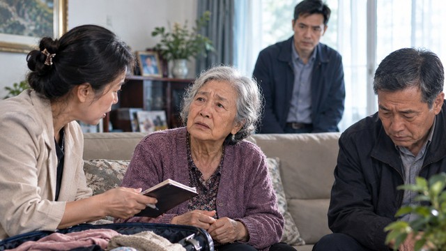 Việc phân chia nghĩa vụ phụng dưỡng cha mẹ một cách máy móc vô tình biến đấng sinh thành thành gánh nặng trong chính gia đình. Ảnh minh họa AI