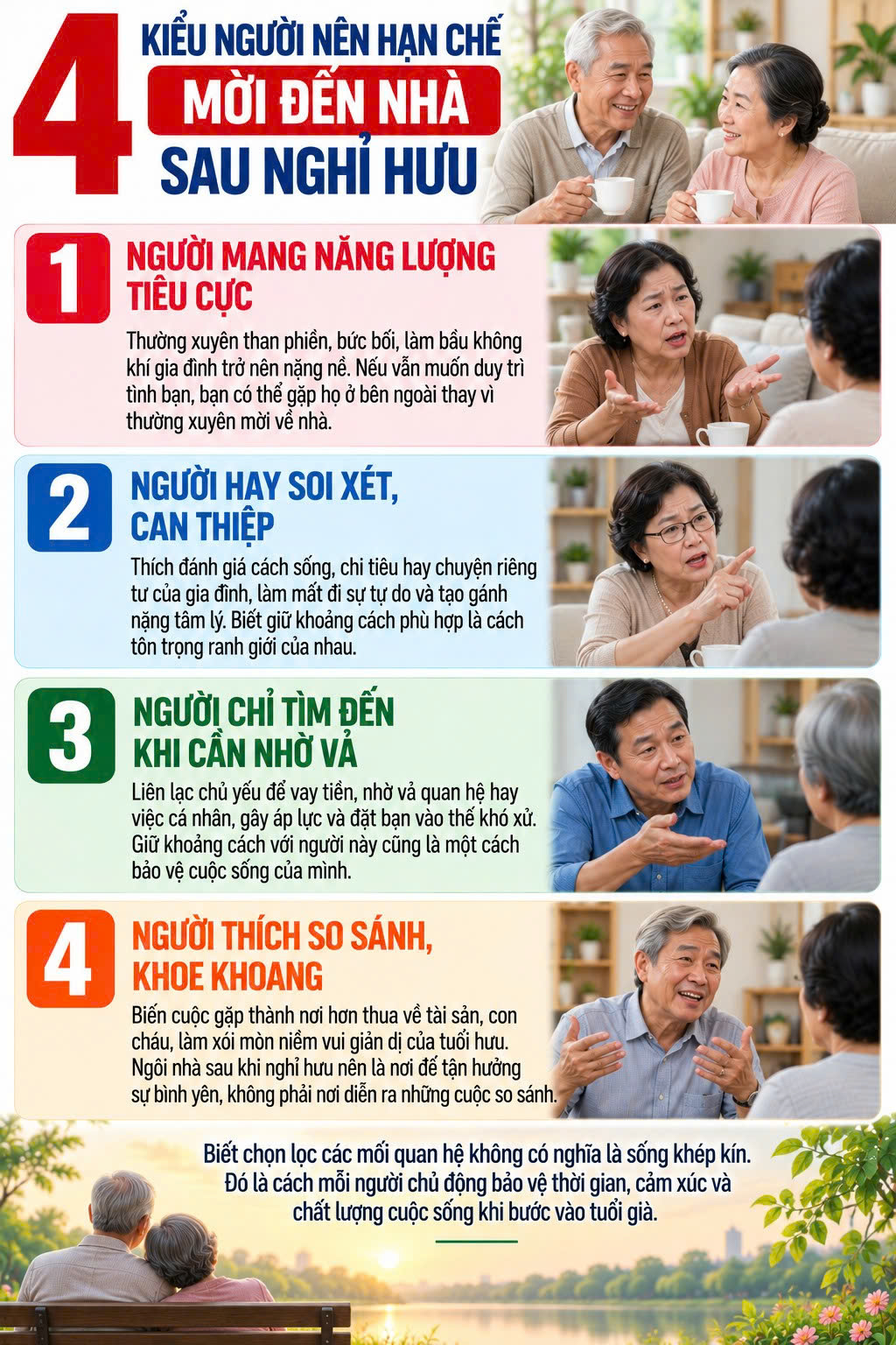 Muốn nghỉ hưu bình yên hãy tránh mời đến nhà 4 kiểu người - 1