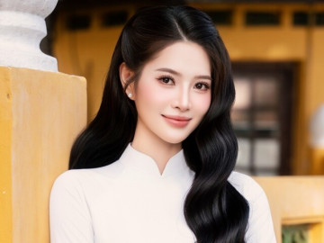 Nhan sắc ngọt ngào và học vấn nổi bật của Á khôi Hà Nội Ôn Thị Thu Hiền