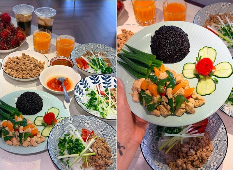 Thời gian gần đây, BTV Anh Thư - bà xã MC Quốc Khánh liên tục đăng tải loạt ảnh mâm cơm hấp dẫn của gia đình khiến nhiều chị em vô cùng thích thú, mà người thực hiện chính là cô giúp việc mới.