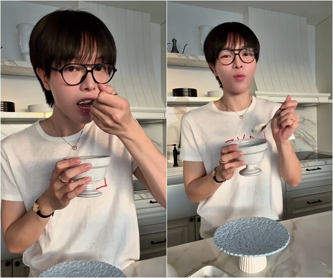 Khi đưa kem vào miệng và cảm nhận hương vị, anh bỗng nhiên rung cả người bởi nó ngon quắn quéo. Anh thốt lên: Ôi mọi người ơi, kem chuối nó ngon lắm luôn ấy, kem chuối best seller và liên tục giơ ngón tay like.