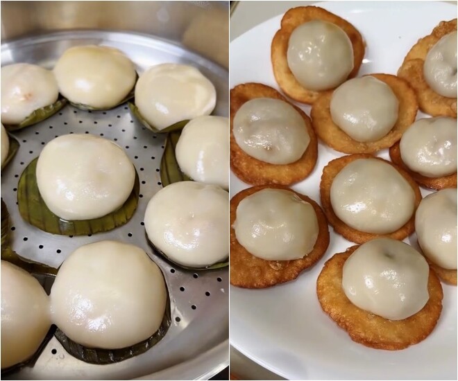 Để món bánh ram ít trọn vị, ông xã Khánh Vân khẳng định không thể thiếu một chén nước mắm tỏi ớt thật ngon, cùng với đó là mỡ hành. Anh sẵn sàng mang lên phục vụ cô gái của mình.