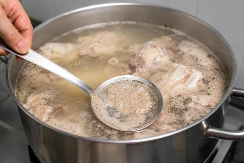 Hầm xương lấy nước nấu canh, thêm một nguyên liệu này nước xương trong, béo ngậy thơm hơn bình thường - 3