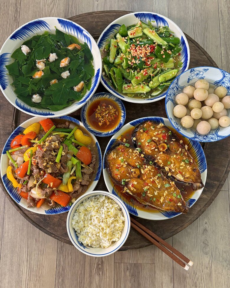 Bữa tối ngon miệng.