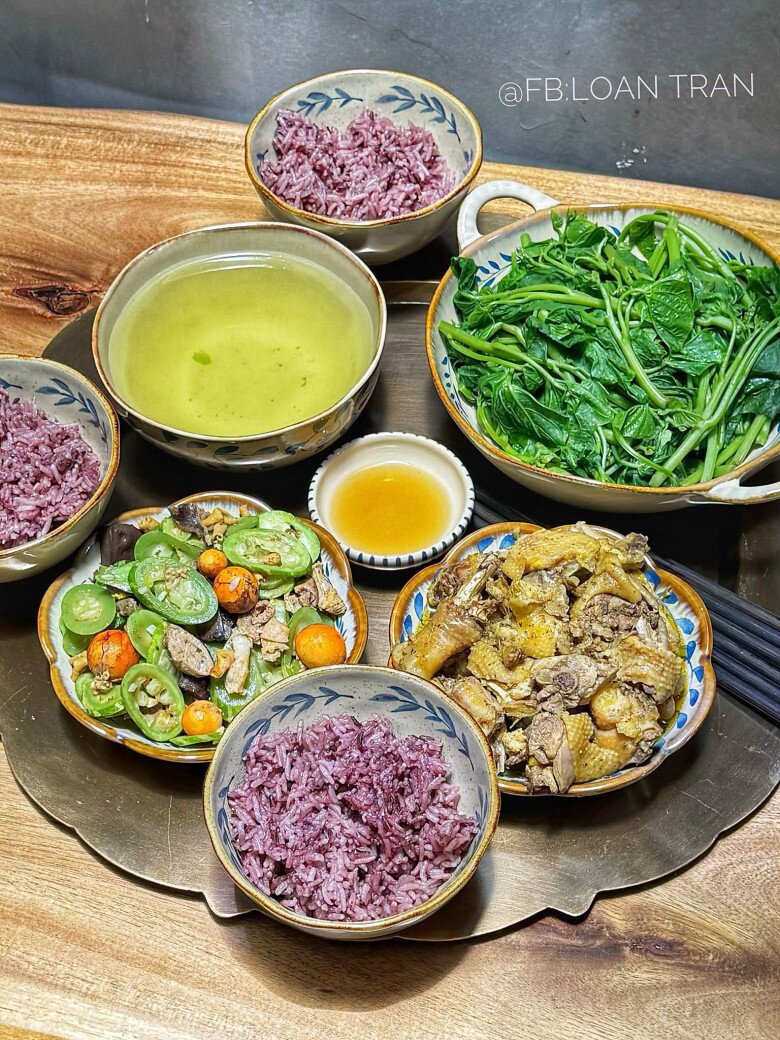 Cơm tối hấp dẫn cho gia đình.