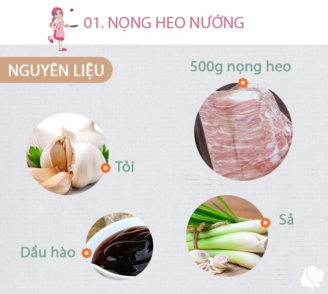 Chuẩn bị: 500g nọng heo, tỏi, sả, dầu hào, nước mắm, hành khô.