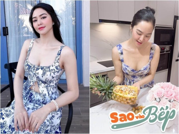 Bếp Eva - Mỹ nhân Việt nóng bỏng làm cơm rang cũng ngon đẹp xuất sắc, ai nấy tấm tắc: "Gái xinh lại còn đảm đang khéo tay"