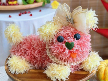 Cách làm chó bưởi cho mâm cỗ Trung thu cực đơn giản, mẹ nào vụng mấy cũng thực hiện được