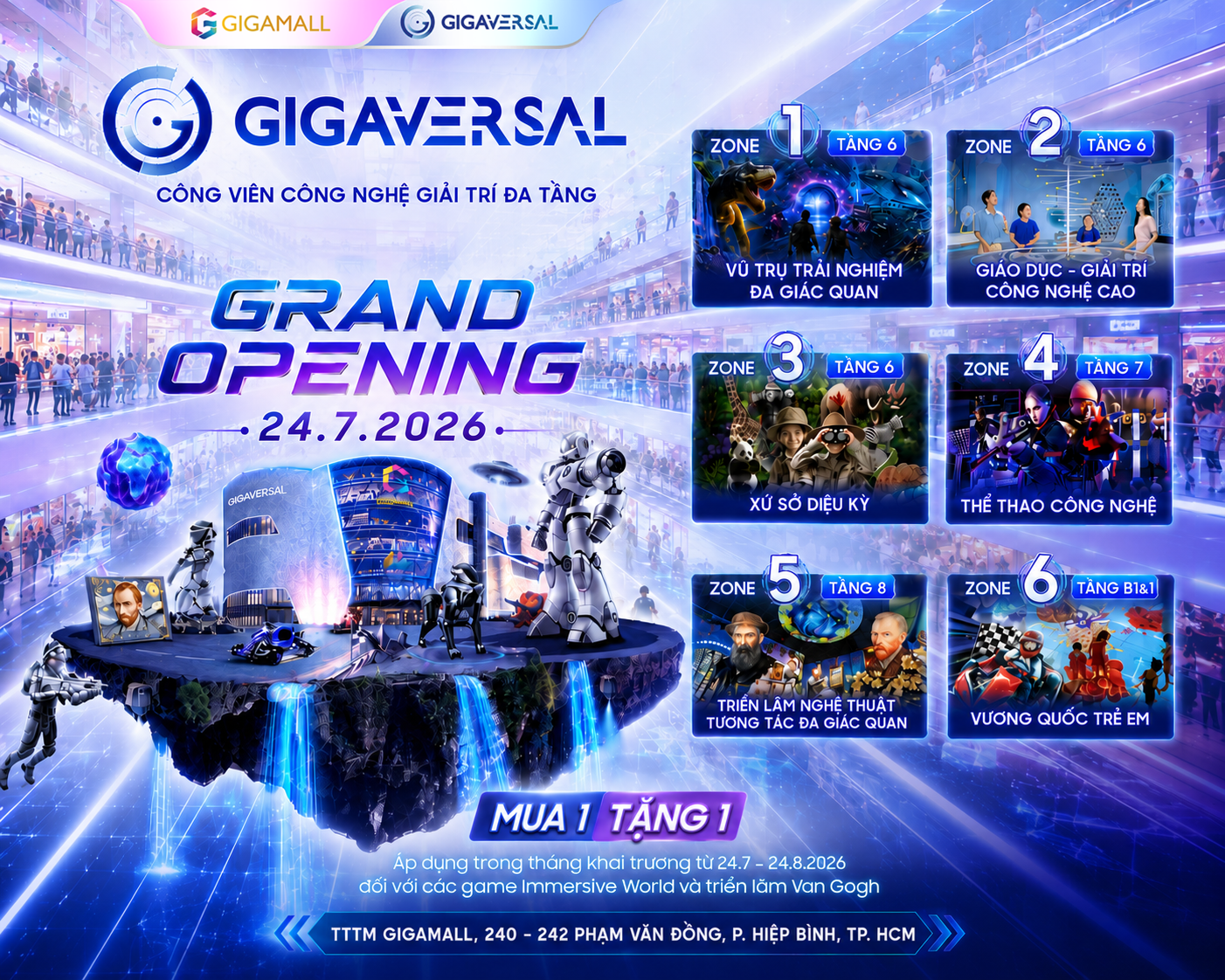 Gigaversal: Công viên công nghệ giải trí đa tầng đẳng cấp quốc tế chính thức ra mắt ngày 24/7/2026 tại Gigamall - 1