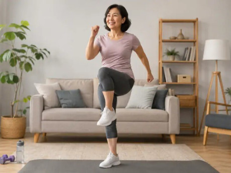 4 bài tập tại nhà tốt cho tim mà không cần chạy bộ cho người trên 50 tuổi