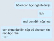Tin tức - Xúc động nữ sinh nhắn tin "con chưa đủ tiền nộp học", nhà trường lập tức tìm cách giúp đỡ
