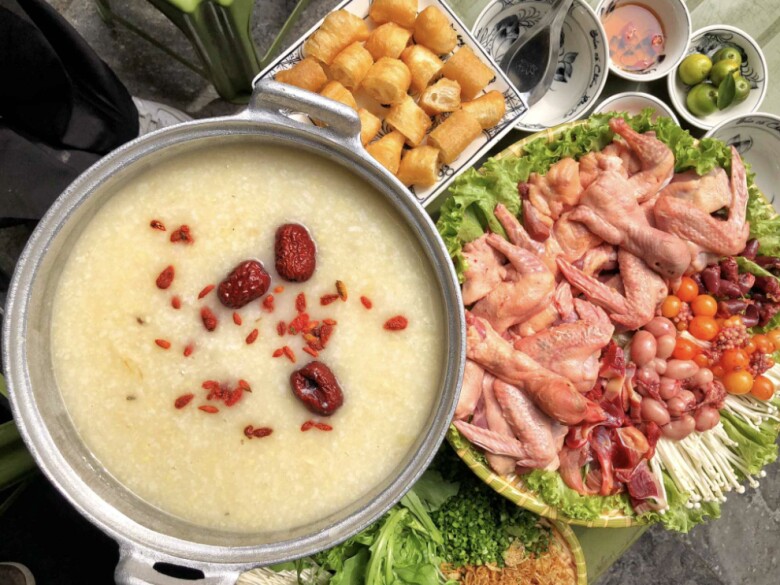 Lẩu cháo chim cực lạ miệng