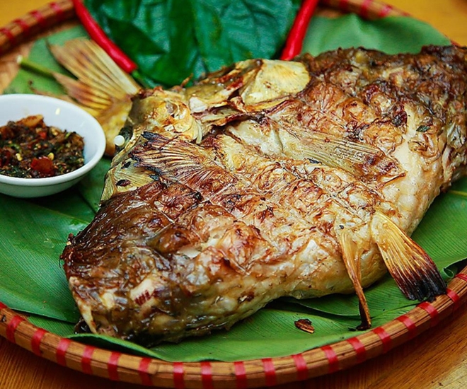 Món cá nướng đặc sản Tây Bắc