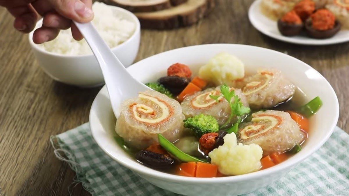 Đặc sản canh bóng thập cẩm
