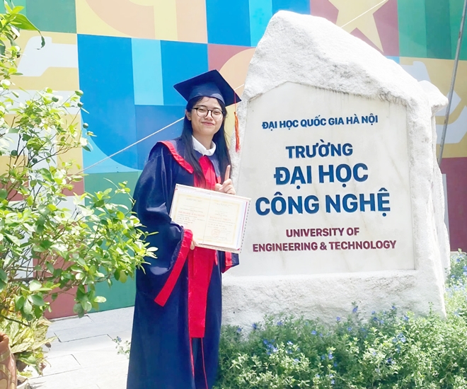 Lê Thị Hải Anh – Thủ khoa tốt nghiệp ngành Khoa học Máy tính, Trường Đại học Công nghệ (Đại học Quốc gia Hà Nội)