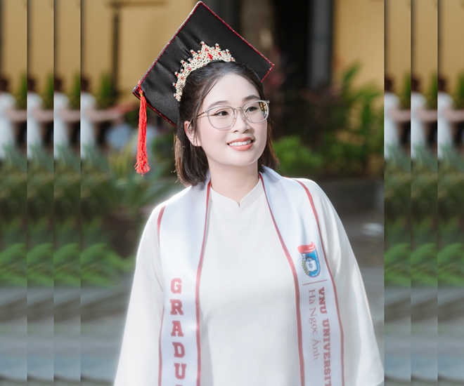 Hà Ngọc Ánh - Thủ khoa đầu ra ngành Quản lý Tài nguyên và Môi trường - Khoa Địa chất, Trường Đại học Khoa học Tự nhiên (Đại học Quốc gia Hà Nội)