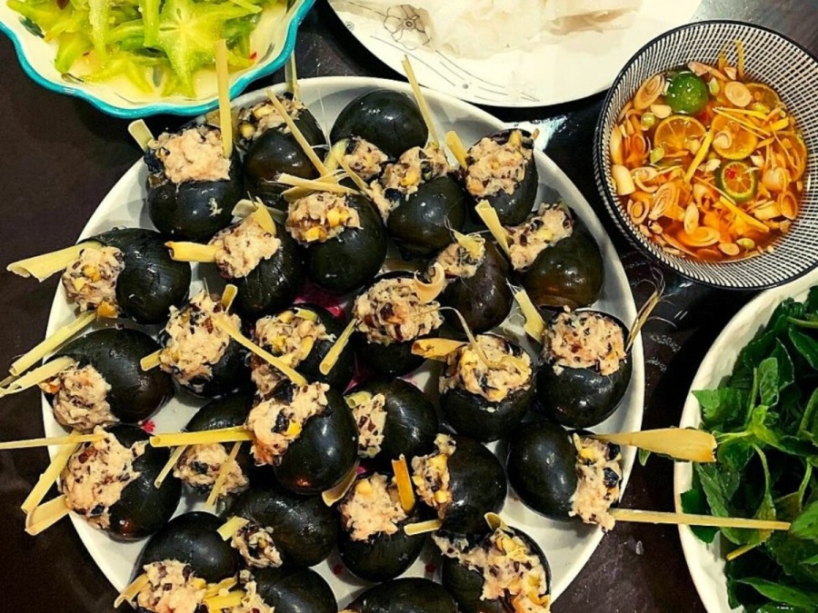 Ốc nhồi thịt là đặc sản Đà Lạt