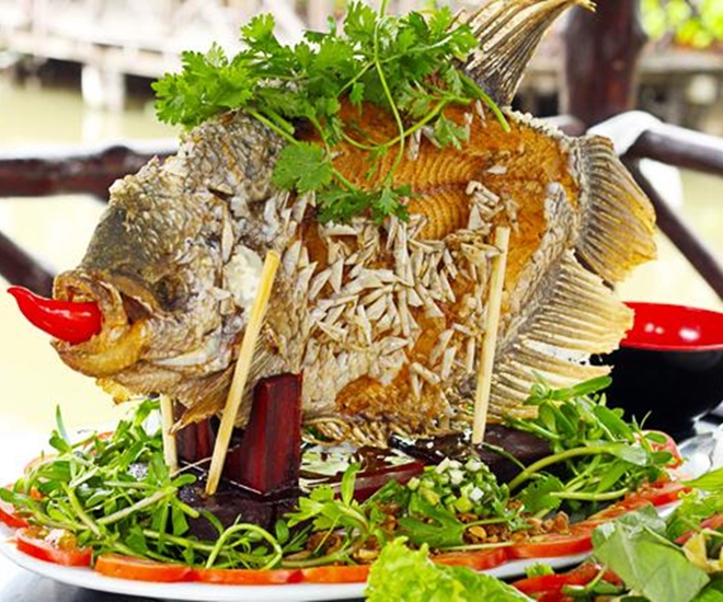 Món cá tai tượng chiên xù độc đáo