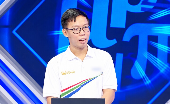 Em Phạm Đặng Thanh Bình giành vòng nguyệt quế với 175 điểm. (Ảnh chụp màn hình)
