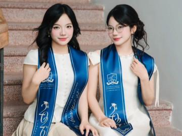 Tin tức - Hai chị em sinh đôi cùng tốt nghiệp Xuất sắc Đại học Ngoại ngữ