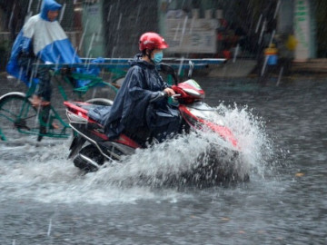Miền Bắc mưa to dịp nghỉ lễ 2/9