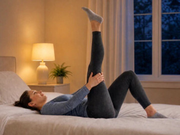 5 động tác giãn cơ giúp cơ thể thư giãn trước khi ngủ