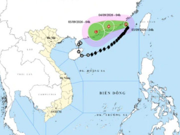 Bão số 5 đang suy yếu nhanh, nhiều vùng biển nước ta sóng cao đến 5m