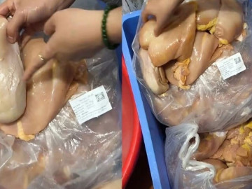 Phát hiện thịt gà, tôm có mùi bất thường vào trường học: Đơn vị cung cấp thực phẩm nói gì?