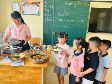 Hiệu trưởng ở Quảng Trị gửi thư mời phụ huynh kiểm tra bữa ăn bán trú