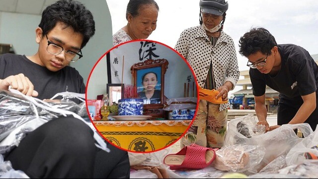 Nam sinh vừa đậu Bách khoa đã mất mẹ, ra chợ bán hàng lo học phí