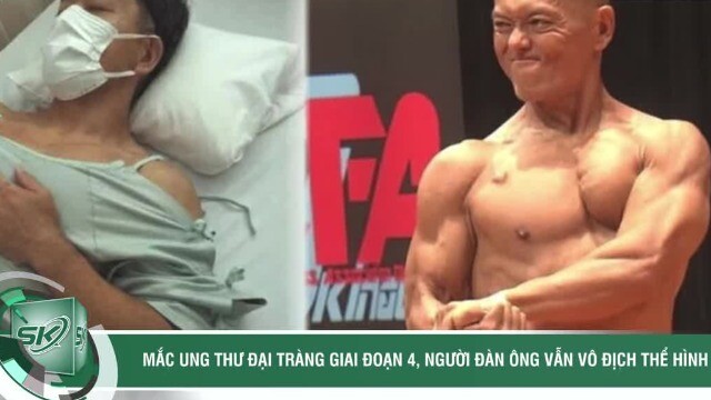 Mắc ung thư đại tràng giai đoạn 4, người đàn ông vẫn vô địch giải thể hình