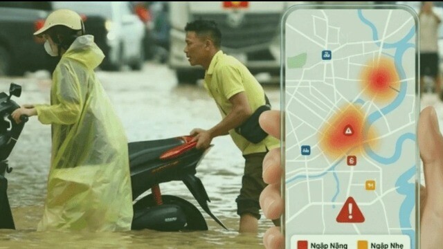 Người dân dễ dàng tra cứu điểm ngập qua iHanoi