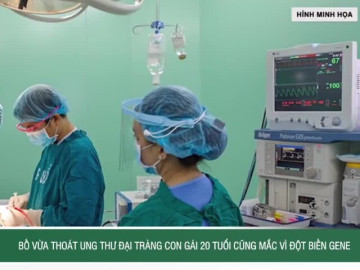 Bố vừa thoát ung thư đại tràng, con gái 20 tuổi cũng mắc vì đột biến gene
