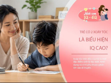 Sự thật về "tin đồn" trẻ có 2 xoáy tóc là biểu hiện của IQ cao