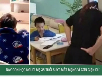 Dạy con học người mẹ 35 tuổi bị đột quỵ sau cơn giận dữ