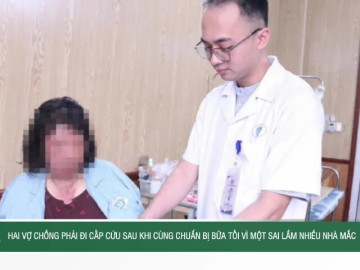 Hai vợ chồng phải đi cấp cứu sau khi cùng chuẩn bị bữa tối vì một sai lầm nhiều nhà mắc