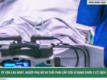 Ép cân lâu ngày, người phụ nữ phải cấp cứu vì bụng chứa 7 lít dịch