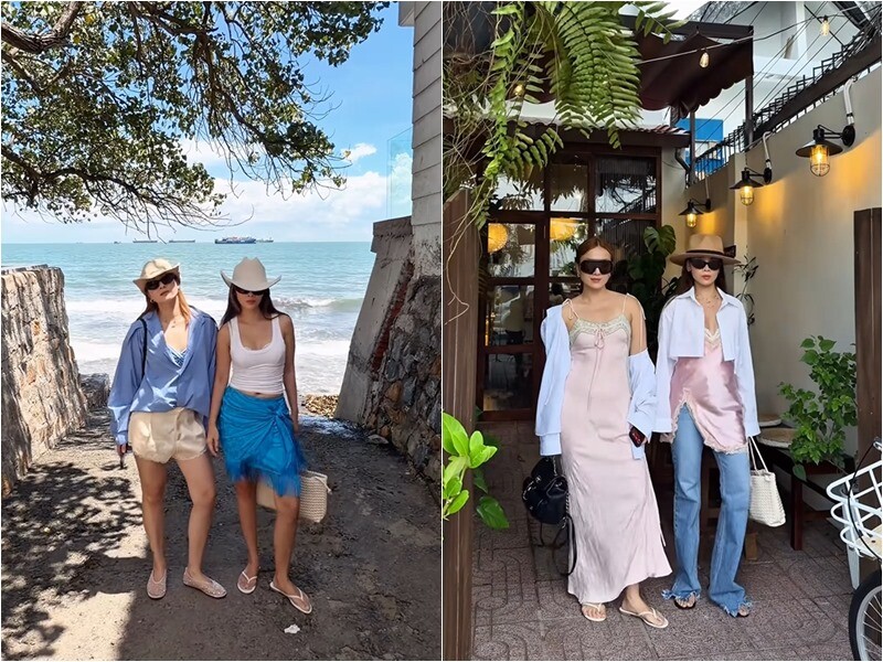 Mới đây, cặp chị em ca sĩ đình đám của showbiz Việt - Yến Trang và Yến Nhi lại một lần nữa khiến cộng đồng mạng thích thú khi tung ra loạt khoảnh khắc đọ dáng cực kỳ phong cách trong chuyến đi biển Vũng Tàu.