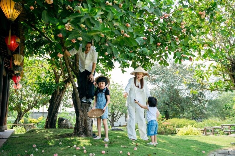 Cuộc sống an yên của cô ở nhà vườn.