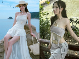 Hot girl Nghệ An hút chục triệu lượt xem trên VTV vì quá đẹp, chăm diện đồ khoe đường cong "uốn lượn" gây mê