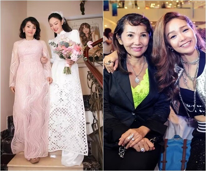 Mẹ ruột Minh Hằng từng mở tiệm bán đồ si kiếm sống nuôi con.