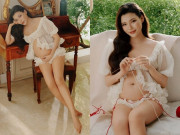 Giải trí - Thúy Diễm khoe vẻ gợi cảm với bụng bầu