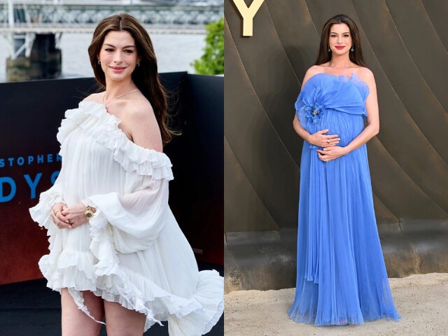 Anne Hathaway ghi điểm với loạt trang phục bầu