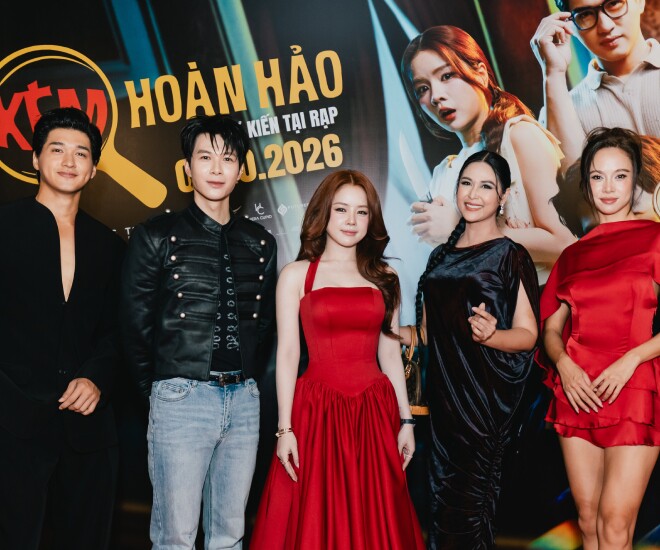 Ekip phim “Án Mạng Xém Hoàn Hảo” ra mắt khán giả và truyền thông tại TP.HCM.