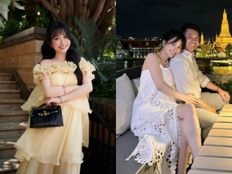 Vợ Minh "Nhựa" chăm diện đồ giấu bụng giữa tin đồn có bầu lần 3
